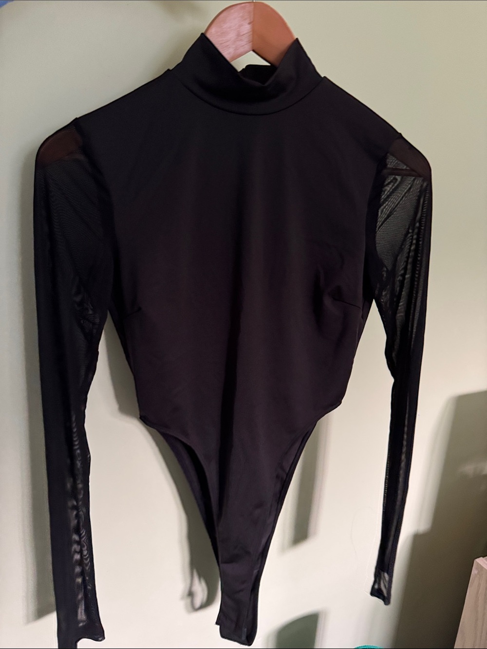 Black LongSleeve, Mesh Sleeve bodysuit 🖤
